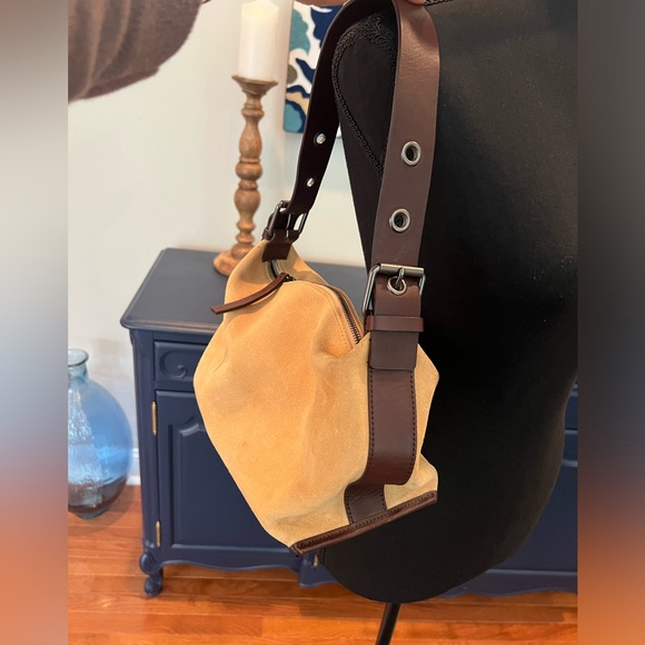 Banana Republic suede handbag tan & brown - Picture 9 of 15